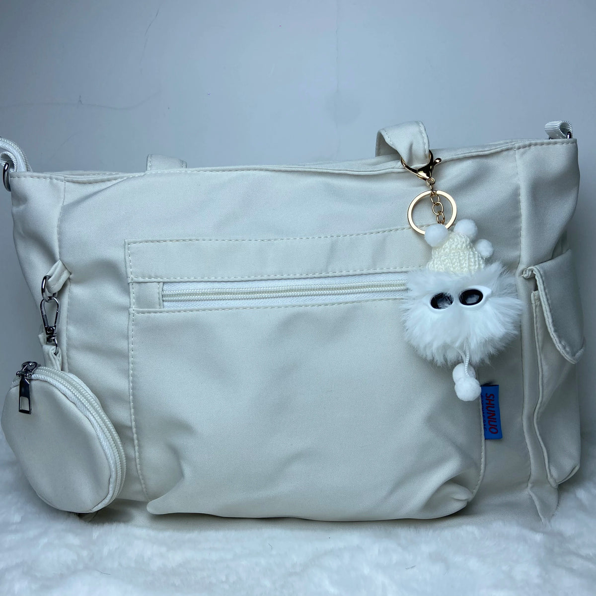Simplicity Oxford Canvas Composite Shoulder Bag | Large Capacity Solid Color Lazy Style Commuter Tote & Crossbody Bag (Unisex) Luxegan