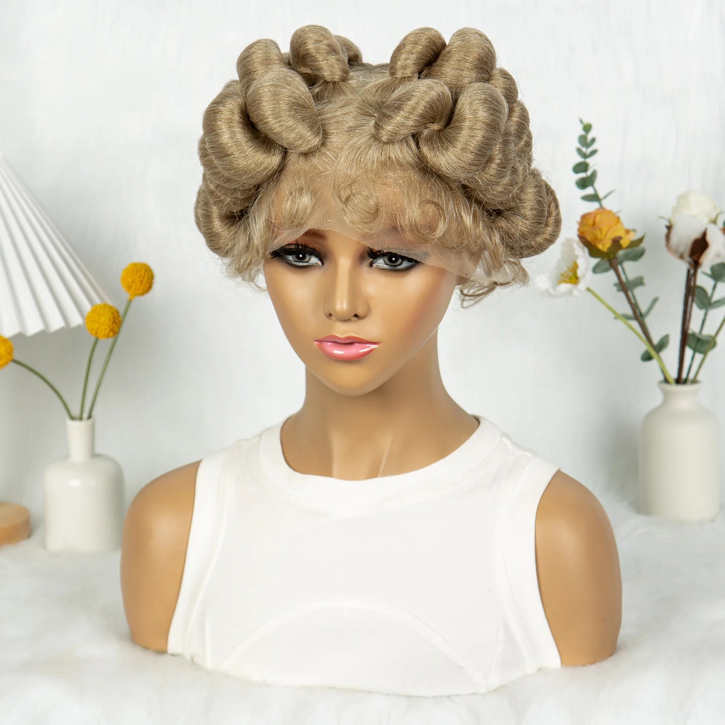 Knotless Box Braids Bantu Wig | Full Lace African Braiding  Luxegan