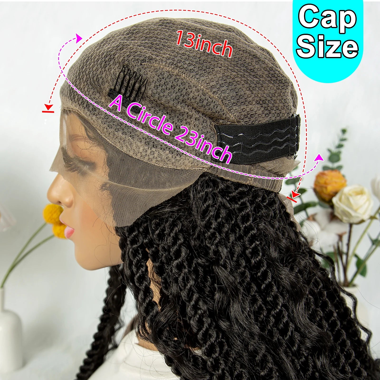 KIMA Twisted Boho Braided Wig | Full Lace Knotless Box Braids with Curly Accents Luxegan