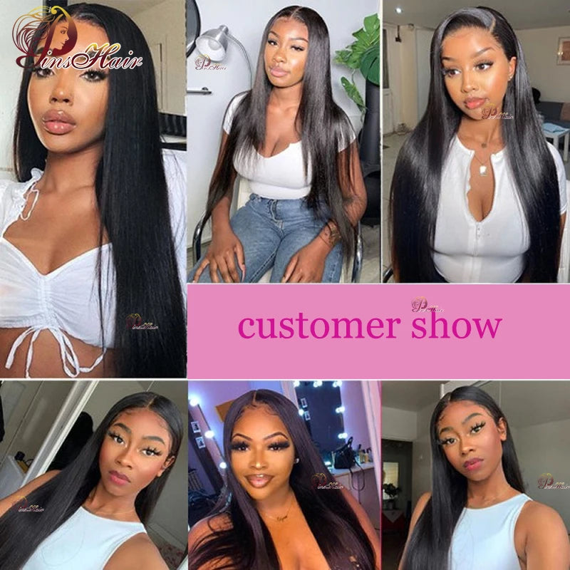 13x4 HD Straight Lace Frontal Wig | Sophisticated 100% Brazilian Human Hair | Elegant "Natural Color" Pre-Plucked Remy Wig | "Dignified" 14–34 Inch Silhouette for Radiant Versatile Styling Luxegan