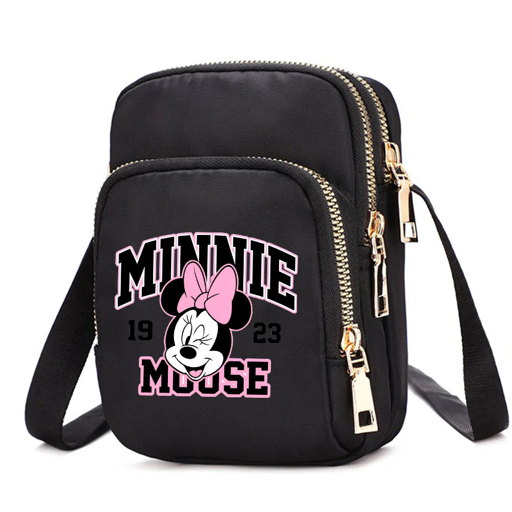 Mickey & Minnie Mouse Shoulder Bag | Cartoon Crossbody Handbag Luxegan