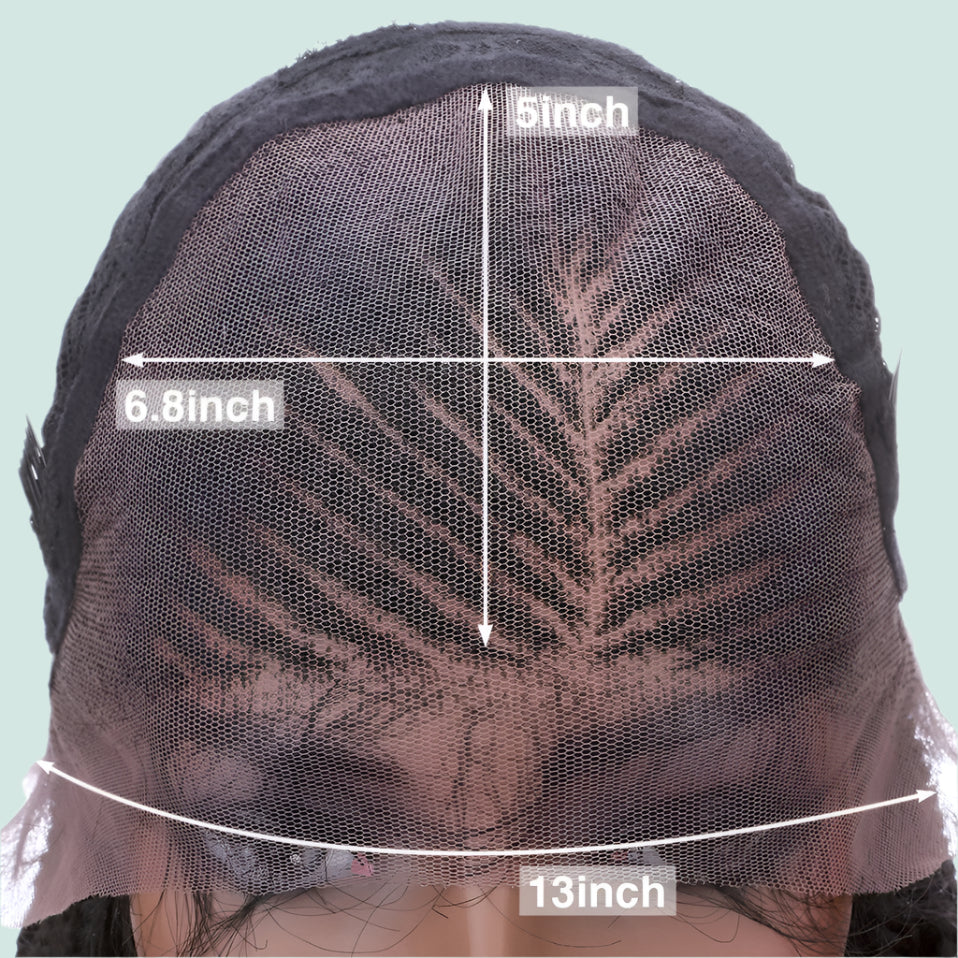 28" Braided Wig | Cornrow Braids with Curly Ends | Lace Front Wig | Baby Hair | Synthetic Hair | Black Women