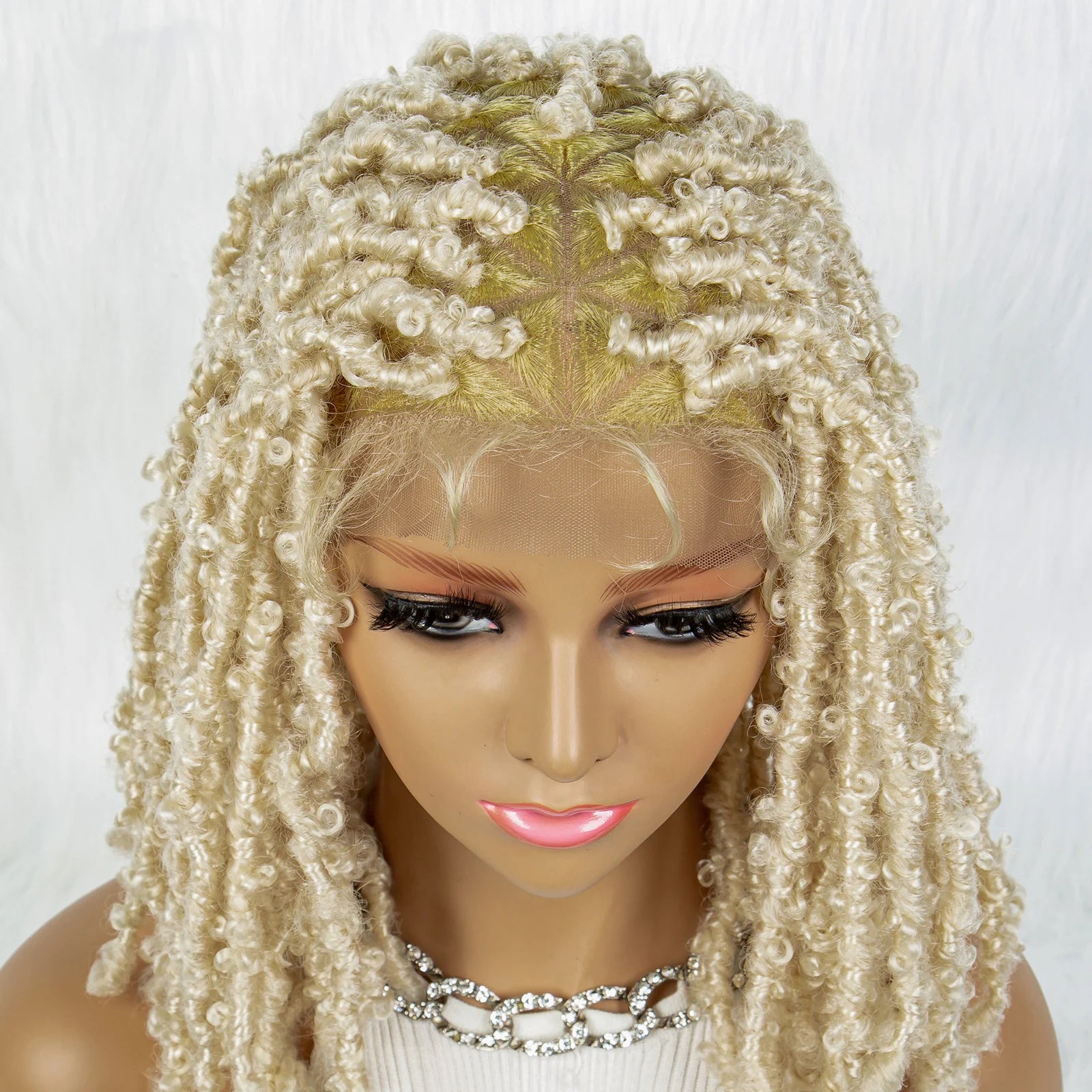 KIMA Box Braids Wig | Lace Front | Baby Hair | Synthetic Braided Wig Luxegan