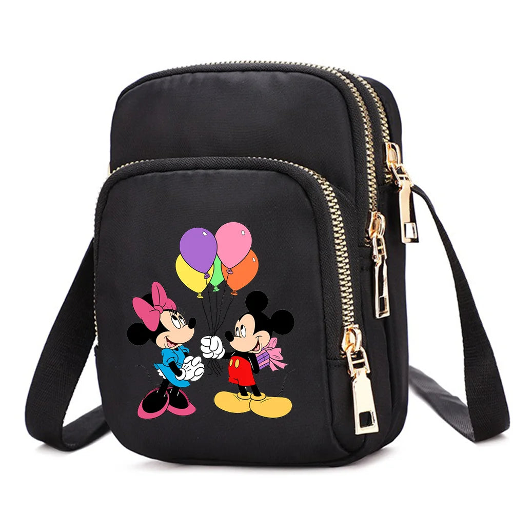 Mickey & Minnie Mouse Shoulder Bag | Cartoon Crossbody Handbag Luxegan