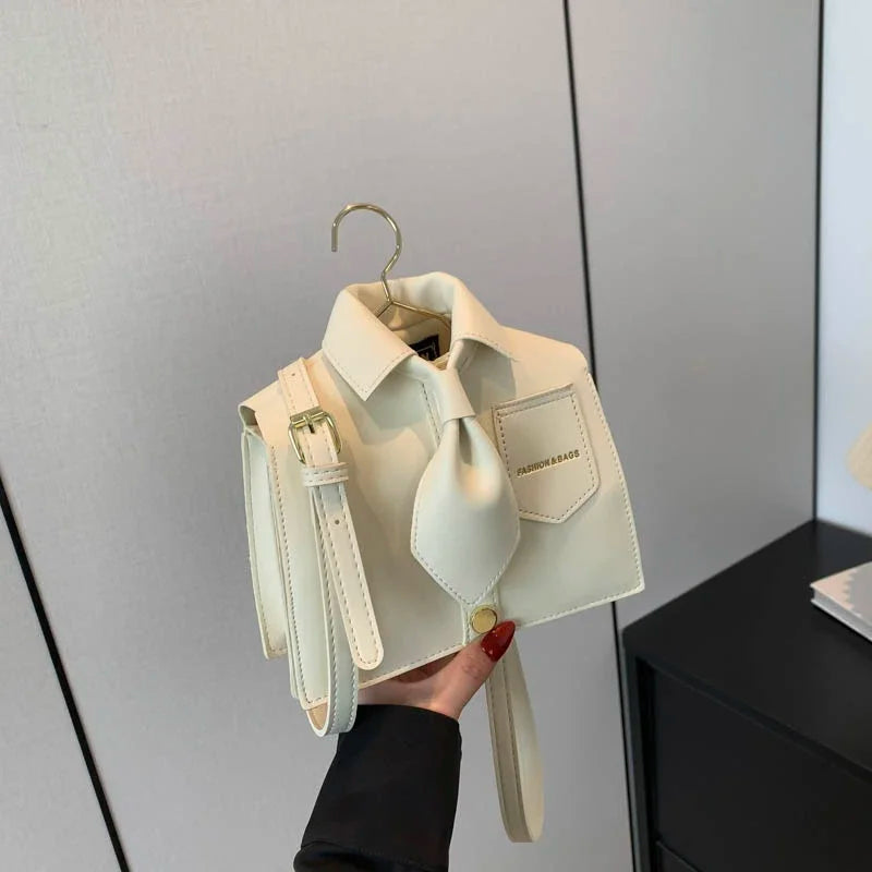 Hot Selling Creative Design PU Shoulder Bag | New Fashion Trend "Sewing Thread" Crossbody | Niche Ruched Women’s Casual Tote with Button Detail Luxegan