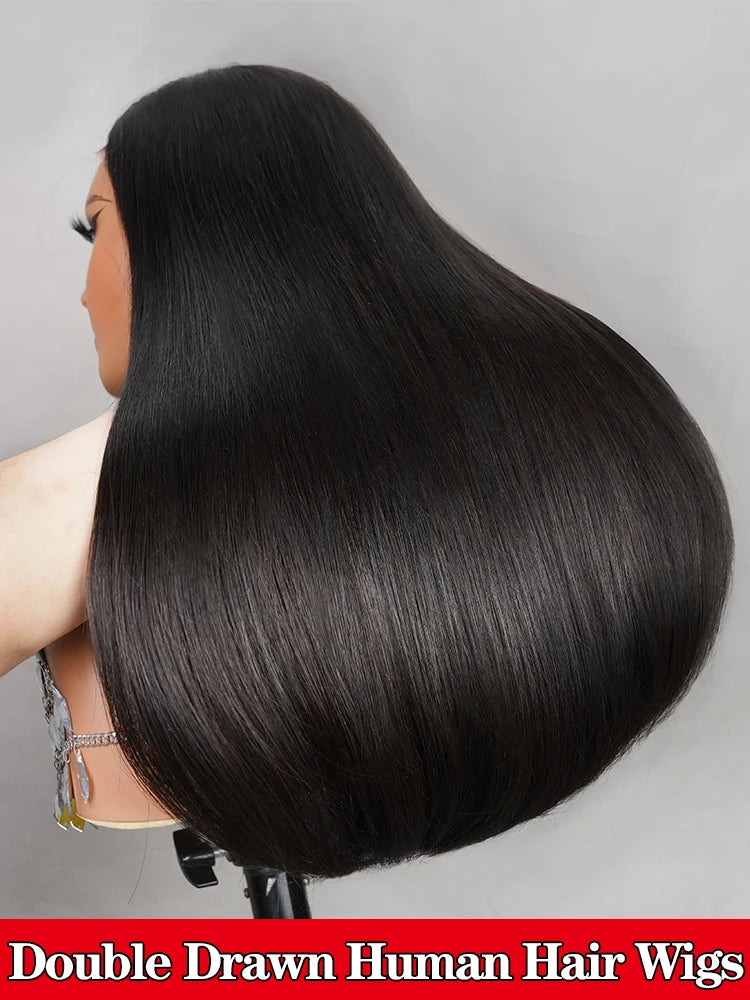 15A Super Double Drawn Straight Wig | 210% Density Glueless Pre-Cut 6x5 Lace Frontal Vietnamese Virgin Human Hair Luxegan