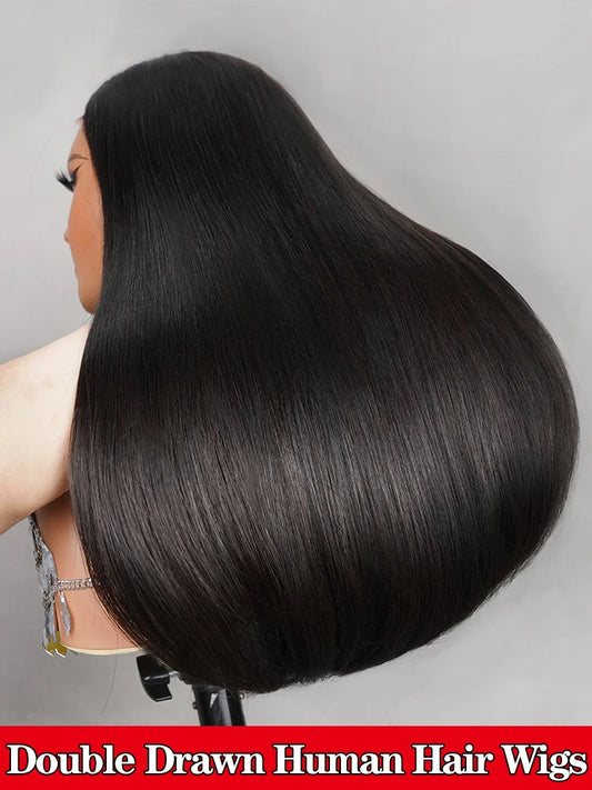 15A Super Double Drawn Straight Wig | 210% Density Glueless Pre-Cut 6x5 Lace Frontal Vietnamese Virgin Human Hair Luxegan