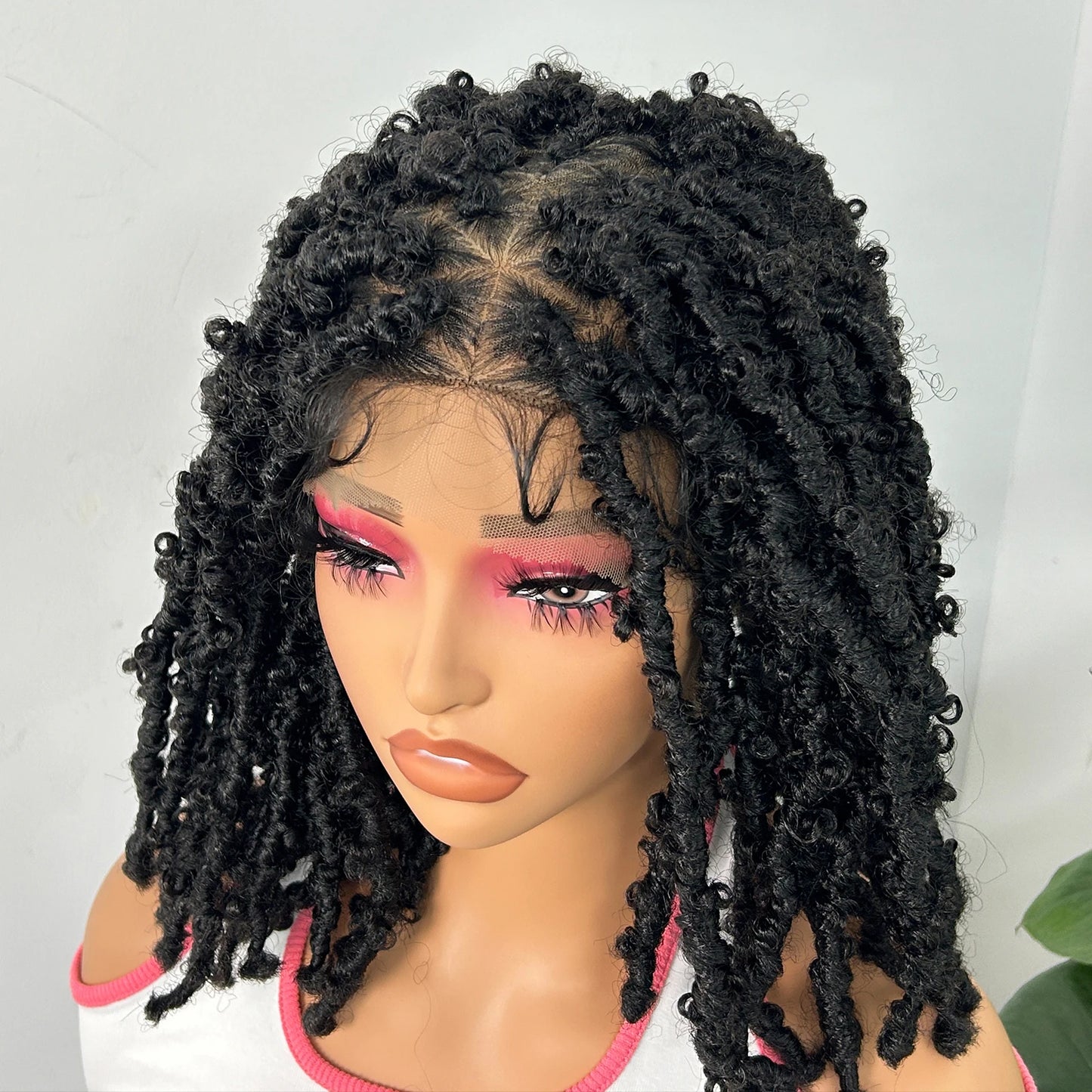 14" Butterfly Locs Braided Wig | Full Lace | Knotless Dreadlock Style Luxegan