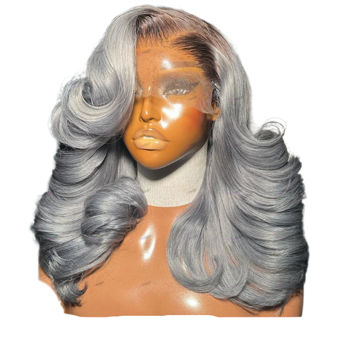 Bouncy Curly Rooted Color HD Lace Front Wig | 13x4 Glueless Human Hair Ready To Go Luxegan