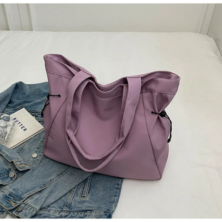 Large Capacity Casual Tote Bag | Simple Travel Handbag & Aesthetic Shoulder Bag Luxegan