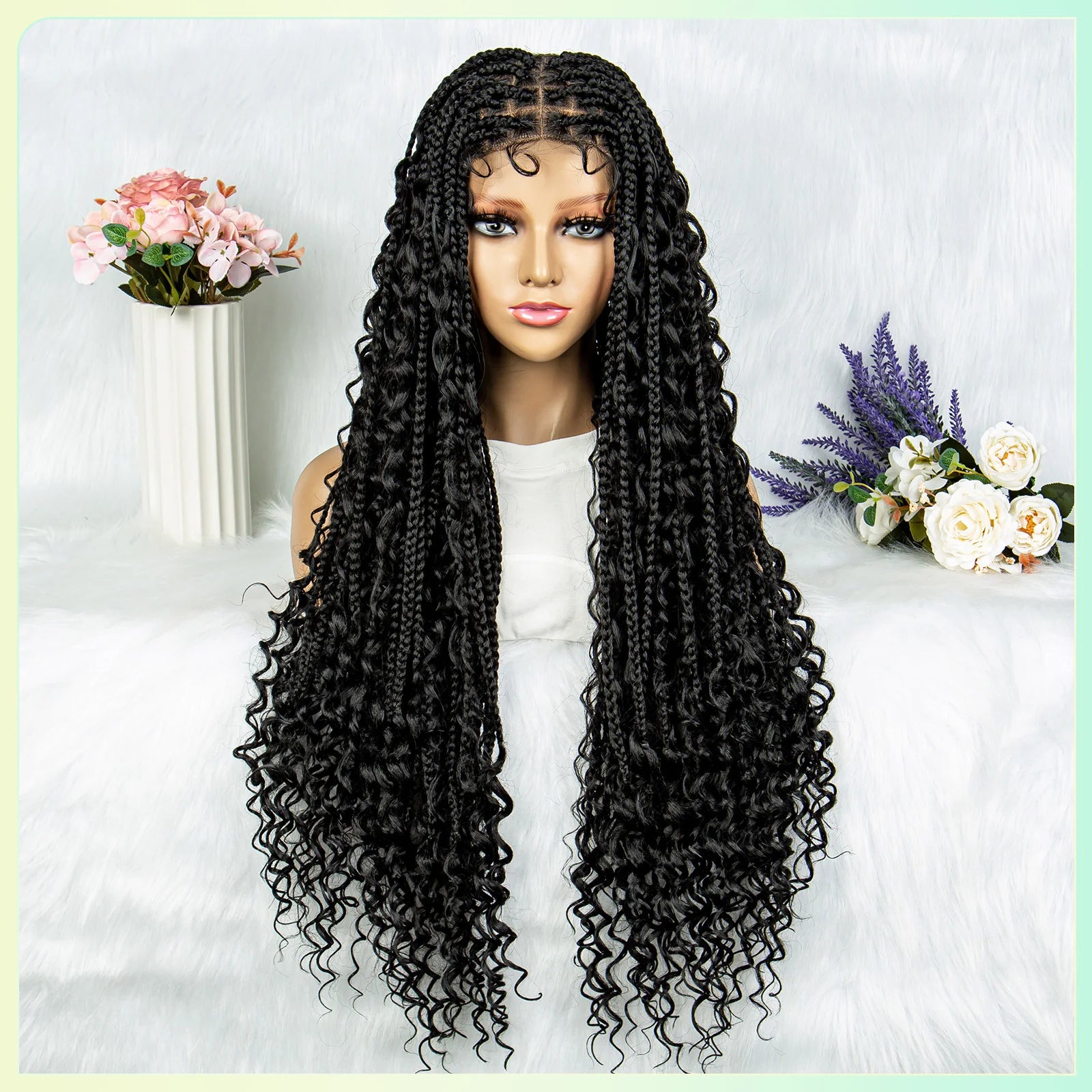 KIMA Box Twisted Dreadlocks Wig | Full Lace Front with Baby Hair Luxegan