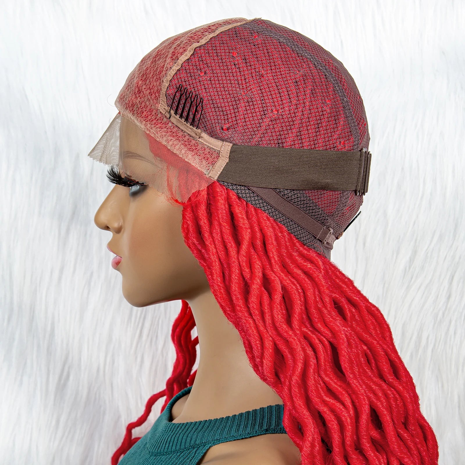 Braided Wig with Lambswool Curls | Transparent Full Lace Front Luxegan