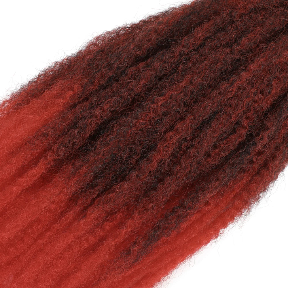 18" Marley Twist Braiding Hair | Crochet Braids | Afro Twist Kinky Hair Extensions | Ombre Colors | 30 Strands/Pack
