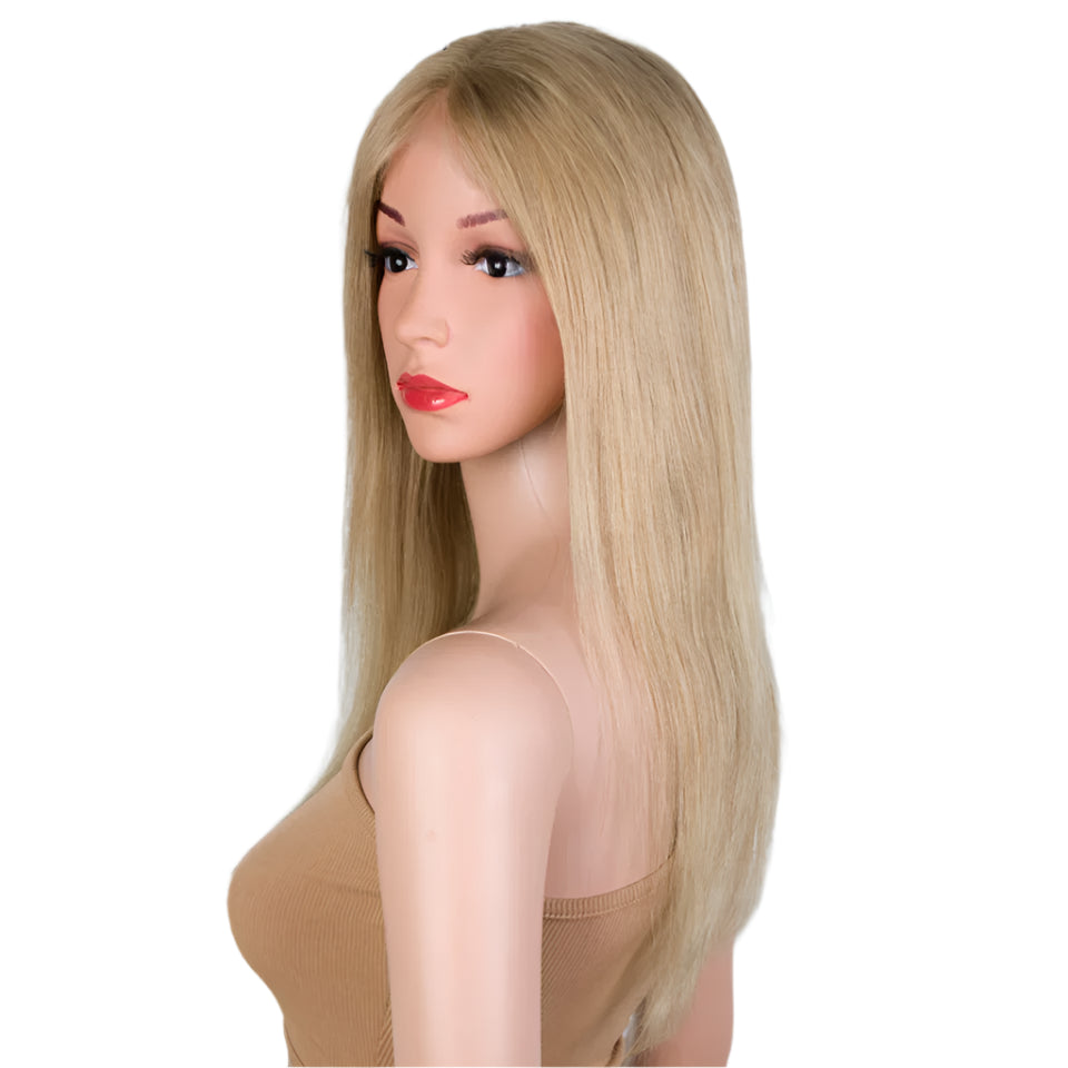 Golden Blonde #30 Straight T-Part Lace Front Wig | Indian Remy Human Hair Luxegan