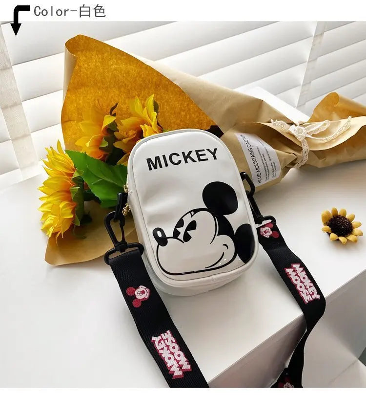 Disney Mickey Mouse Cartoon Straddle Bag | Cute Mini Fashion Boy's Coin Purse & Small Backpack for Girls & Baby Luxegan