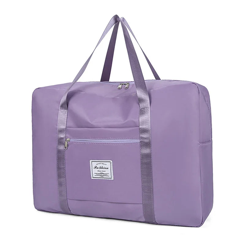 Large Capacity Folding Travel Bags Waterproof Luggage Tote Handbag | Travel Duffle Bag Gym Yoga Storage Shoulder Bag Luxegan