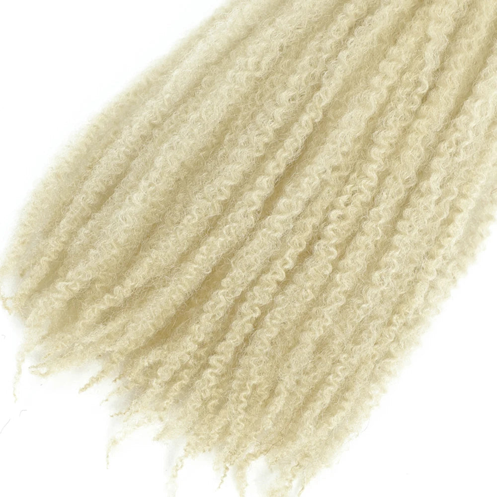 18" Marley Twist Braiding Hair | Crochet Braids | Afro Twist Kinky Hair Extensions | Ombre Colors | 30 Strands/Pack