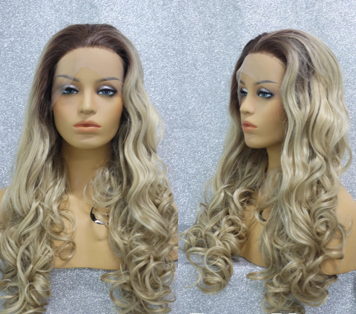 26" Black & Honey Blonde Box Braided Wig | Heat Resistant Synthetic Wig | Cosplay & Daily Wear | Machine Made Luxegan