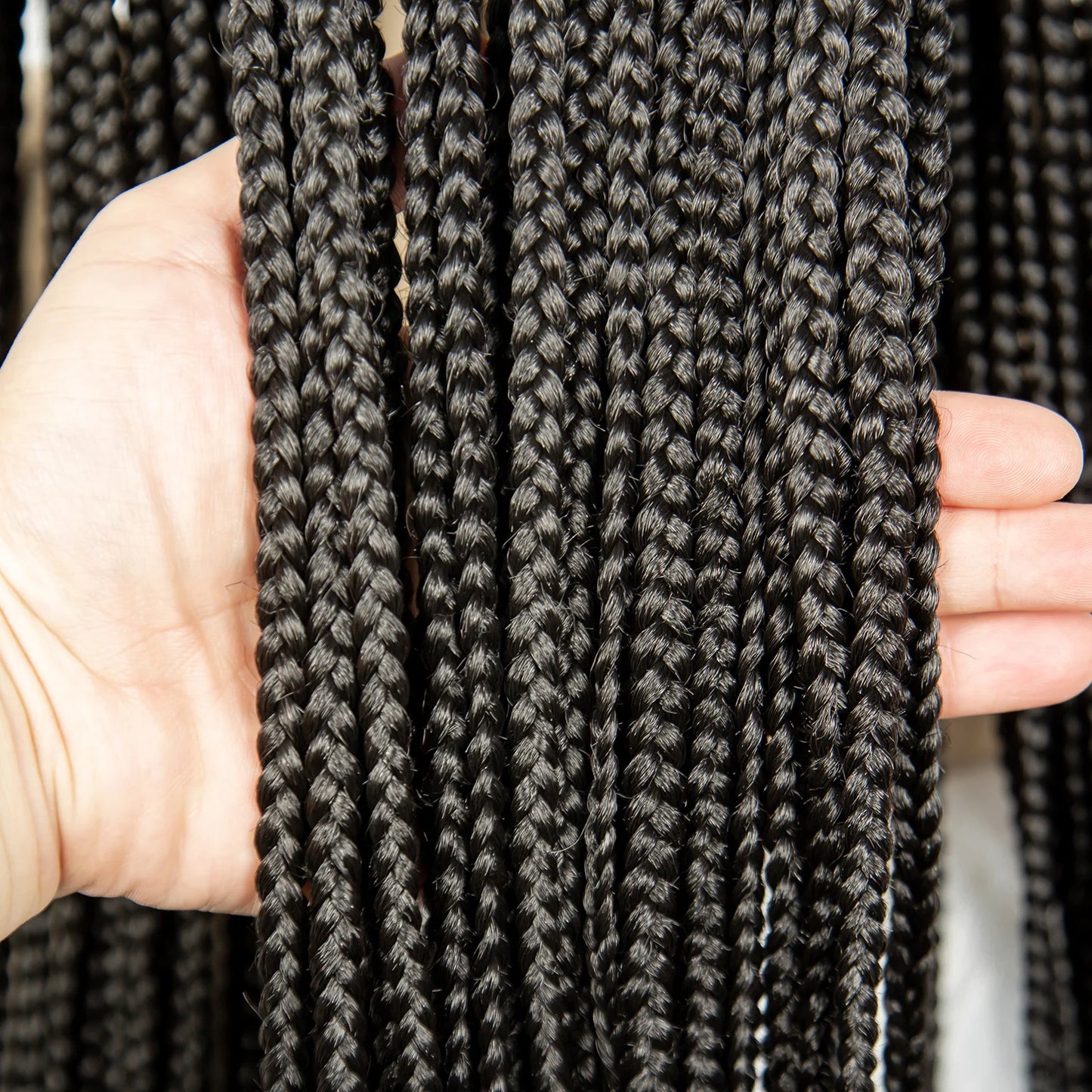 36" Cornrow Braided Full Lace Wig | Knotless Box Braids | Baby Hair | Synthetic Braiding Wig for Black Women