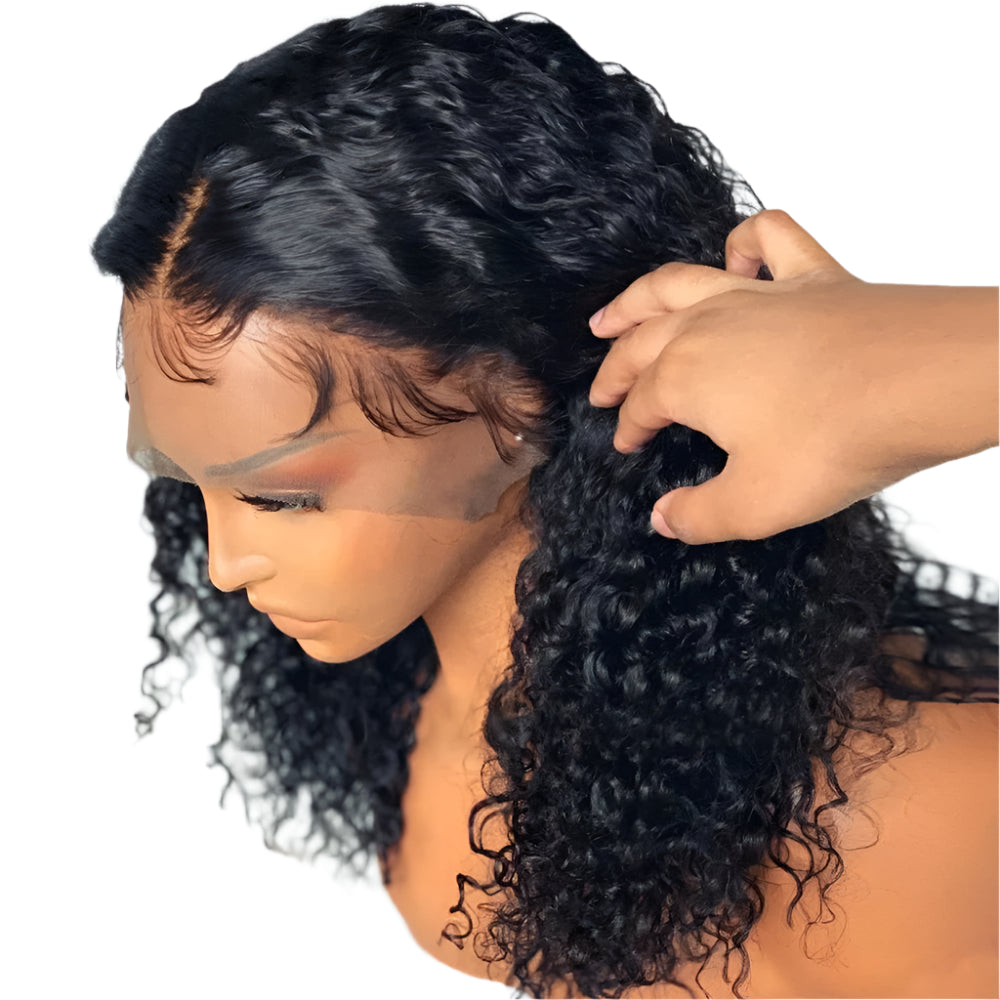 Kinky Curly Bob Wig | 13x4 Lace Front | Glueless | Wet & Wavy | Remy Human Hair