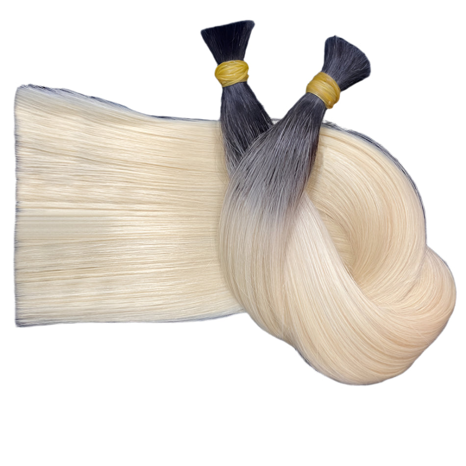 613 Human Hair Bulk | No Weft | Brazilian Remy Hair | Honey Blonde | For Braiding & Extensions