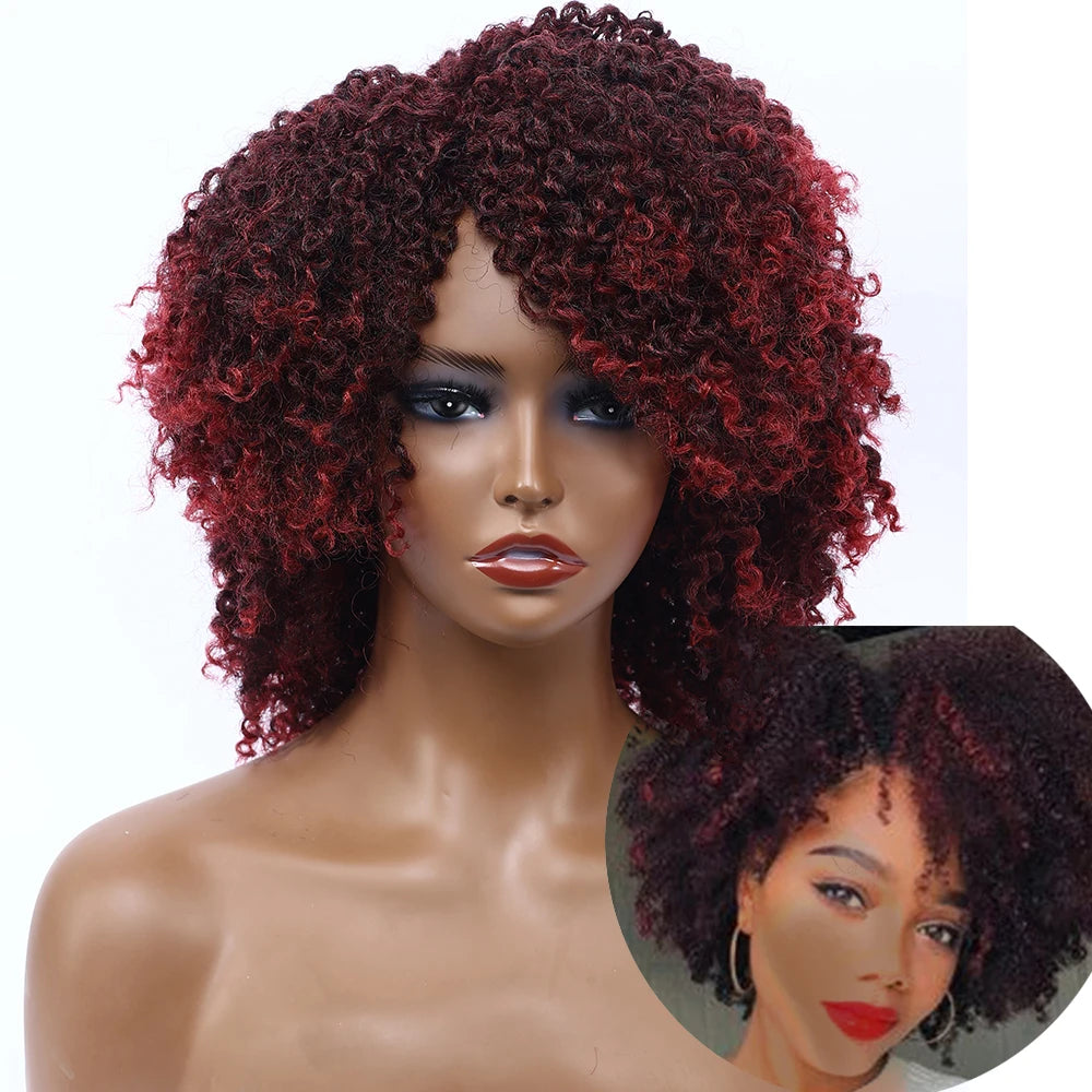 10" Short Dreadlock Wig | Afro Curly Twist | Faux Locs Braids | Heat Resistant | Black Women