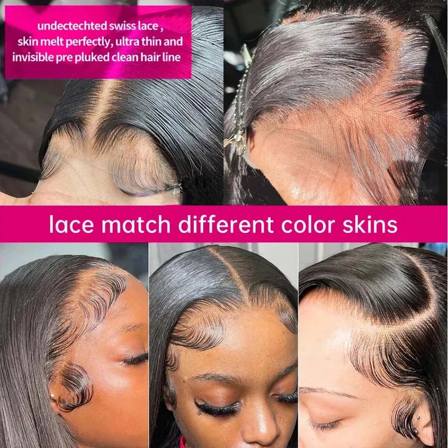 13x4 Glueless Short Bob Wig | Straight Brazilian Remy Hair | Ready to Wear