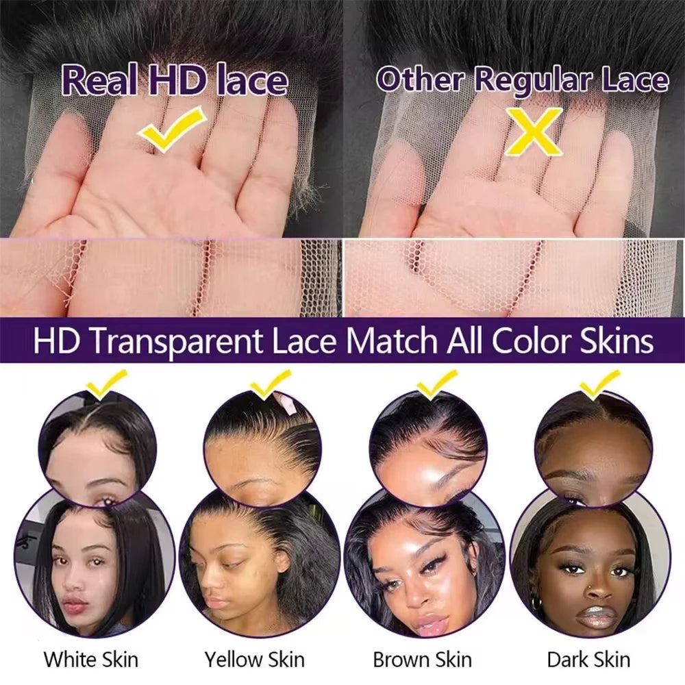 30 & 40-Inch Ultra-Long Deep Wave HD Lace Wig | Sophisticated 200 Density 13x6 & 360 Full Lace | Elegant "Brazilian Remy" Silhouette | "Dignified" Pre-Plucked Water Curly Human Hair for Radiant Versatile Styling Luxegan