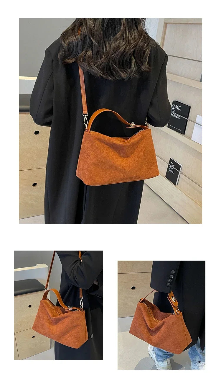 Women’s High-Capacity PU Shoulder Bag | Solid Sewing Thread Quilted Fashion Tote | Simple Luxury Handbag with Sequined Accents and Secure Zipper Luxegan