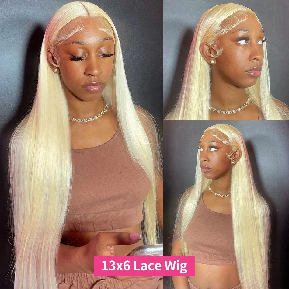 Honey Blonde Brazilian Human Hair Wig | Sophisticated 13x6 HD Transparent Lace Frontal | Elegant Bone Straight Remy Hair | "Dignified" High-Definition Lace Front Wig for Versatile High-Fashion Styling Luxegan