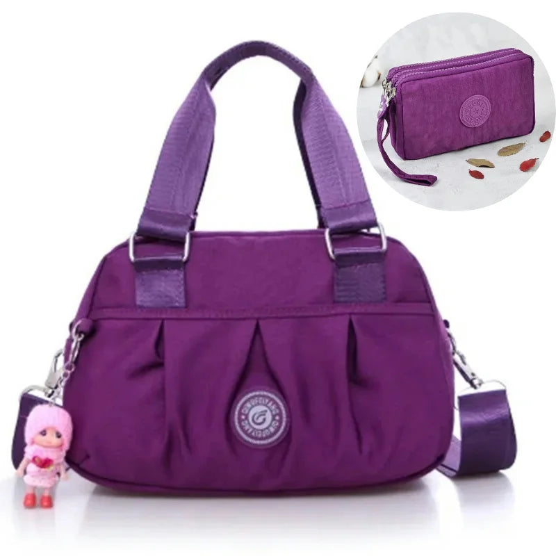 Crossbody Bags for Women | Simple Canvas Square Waterproof Bag & Designer Luxury Women's Bag (Fashion Female Handbags) Luxegan