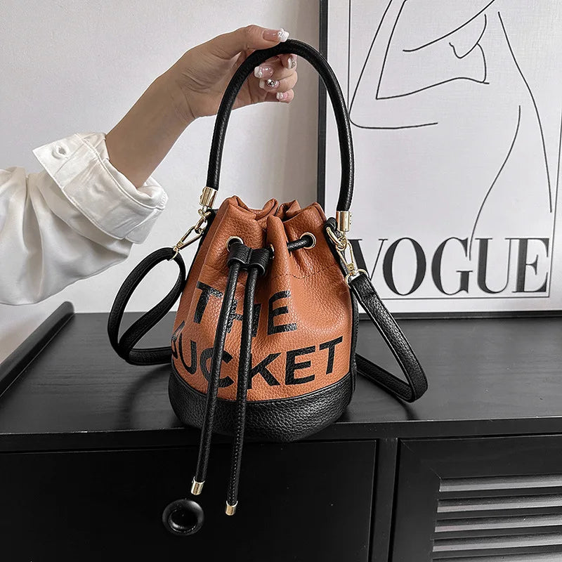 New Fashion Women's Bucket Bag Trend | Brand Casual Versatile Shoulder Bag & High-end Classic Crossbody Bag (Designer Luxury Handbag) Luxegan
