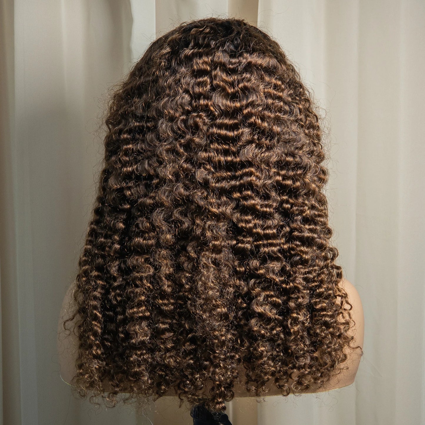 20" Deep Wave Double Drawn HD 5x5 Lace Closure Wig | Burmese Curly Remy Hair | 350% Density Luxegan