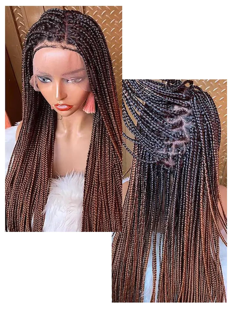 Senegalese Micro Twist Braided Wig | Bob Length | Light Passion Twist | Lace Front Wig | Black Women