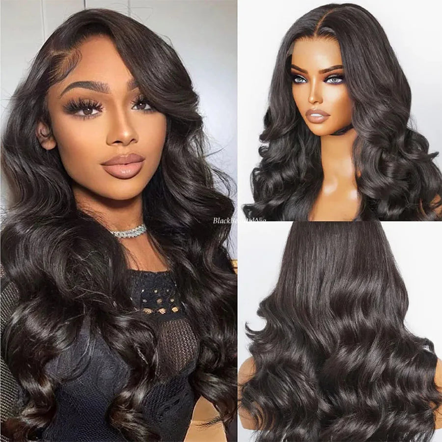 180% Density Silk Base Full Lace Human Hair Wig | Body Wave Brazilian Remy | Glueless Luxegan