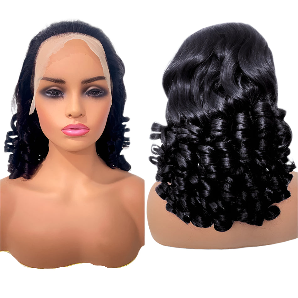 12A Raw Donor Unprocessed Malaysian Virgin Hair 13x4 HD Lace Frontal Wig | 250% Density | Double Drawn | Bouncy Wave