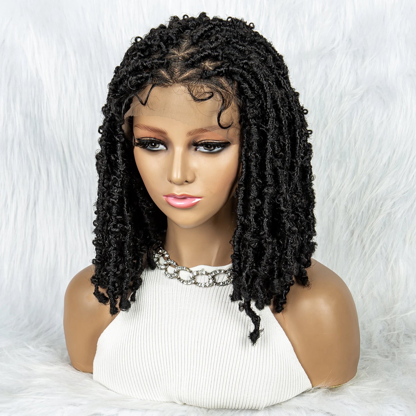 KIMA Box Braids Wig | Lace Front | Baby Hair | Synthetic Braided Wig Luxegan