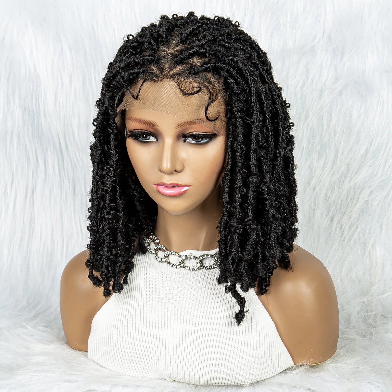 KIMA Box Braids Wig | Lace Front | Baby Hair | Synthetic Braided Wig Luxegan