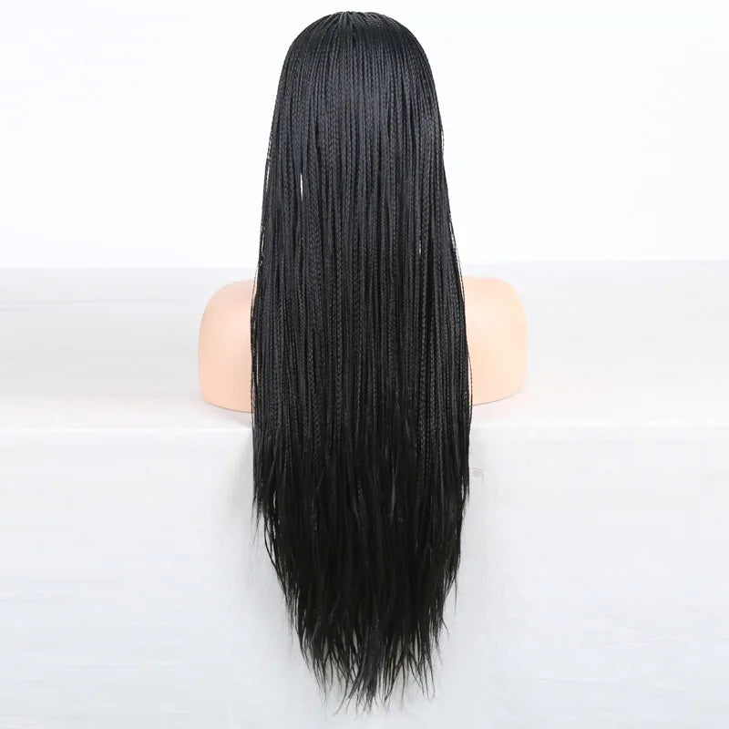 Braided Box Braids | Lace Front Wig | Swiss Lace Luxegan