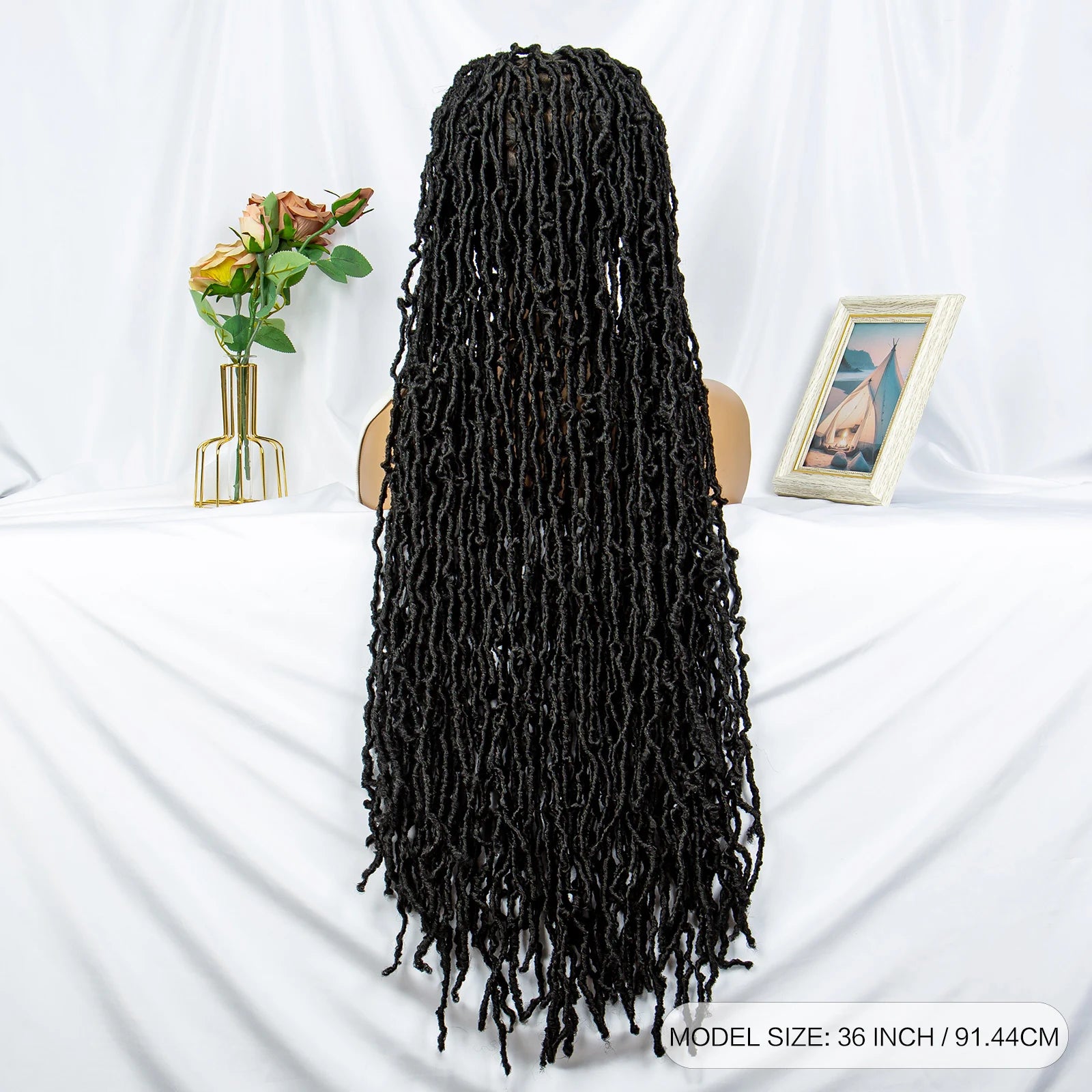 Faux Locs & Dreadlocks Braided Wig | Full Lace Front | Baby Hair | African Inspired Luxegan