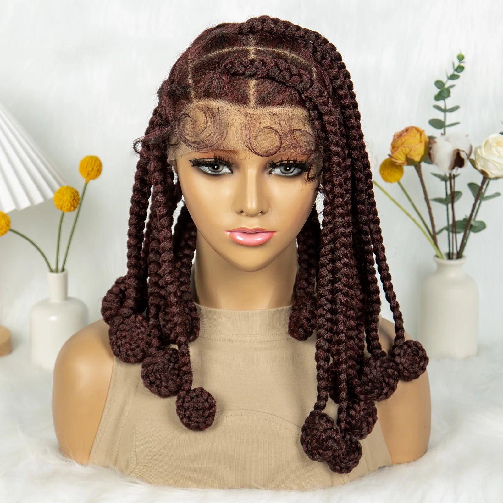 KIMA Chunky Knotless Bantu Box Braids Wig | Full Lace Luxegan