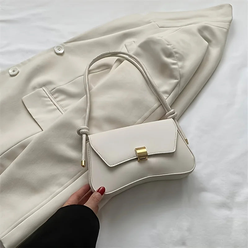 Vegan Crossbody Bag | Lightweight Solid Color Flap Purse | Design for Women Teens | Ideal for Office, College, Travel, Daily Use Luxegan
