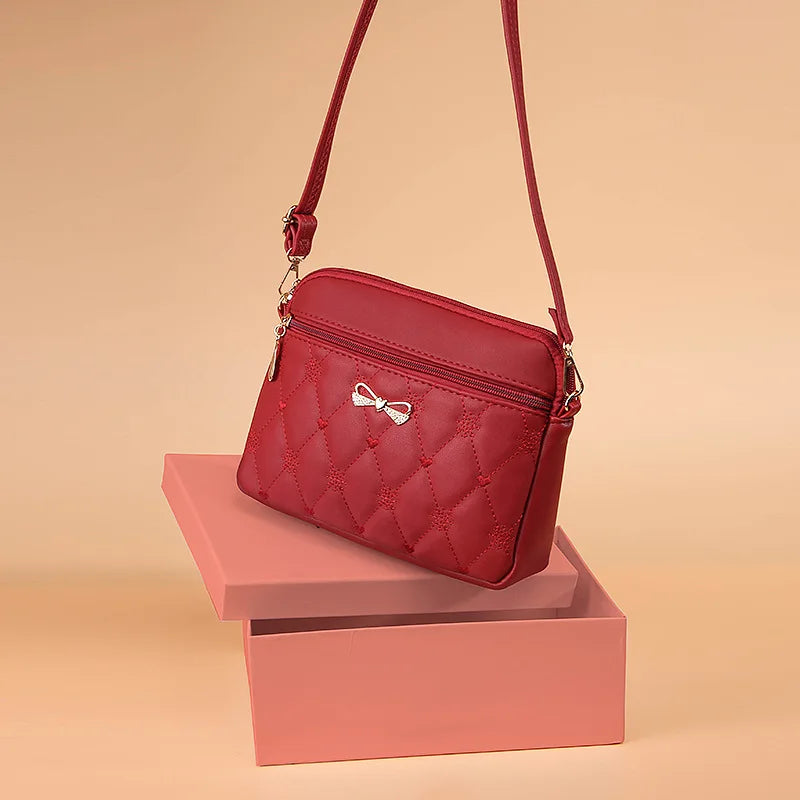 Simple Embroidered Shoulder Bag | Heart Crossbody & Handbag Luxegan