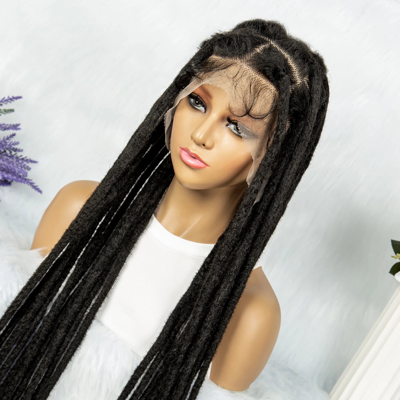 KIMA 50" Extra Long Box Braids Wig | Full Lace Front Luxegan