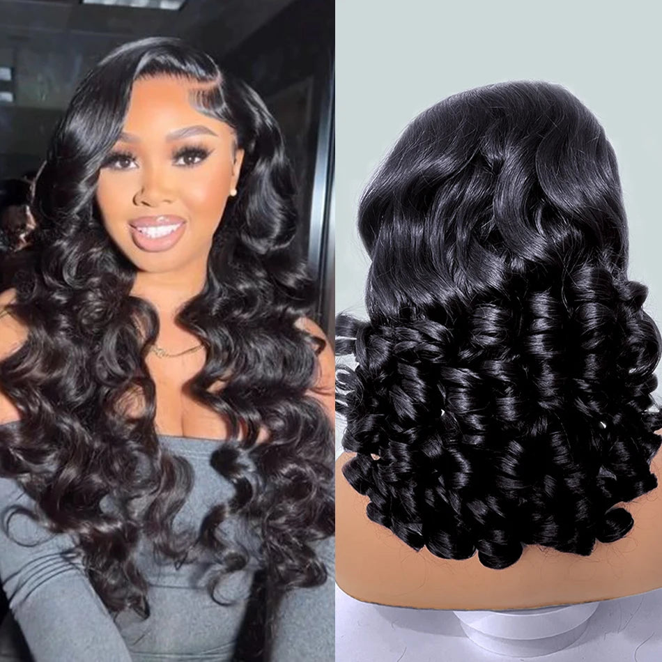 12A Raw Donor Unprocessed Malaysian Virgin Hair 13x4 HD Lace Frontal Wig | 250% Density | Double Drawn | Bouncy Wave