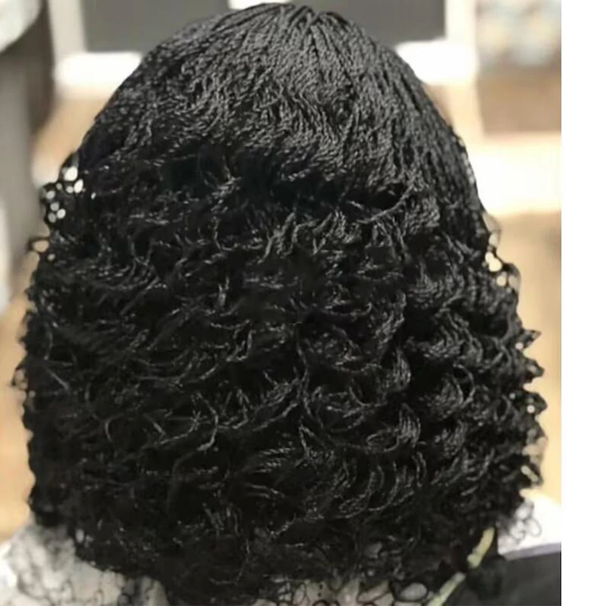 Micro Twist Braided Bob Wig | 5x5 HD Lace | Box Braids | Kanekalon Fiber | Pixie Style | Black Women
