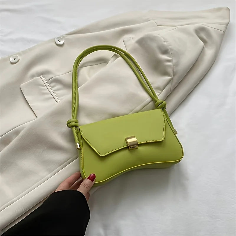 Vegan Crossbody Bag | Lightweight Solid Color Flap Purse | Design for Women Teens | Ideal for Office, College, Travel, Daily Use Luxegan