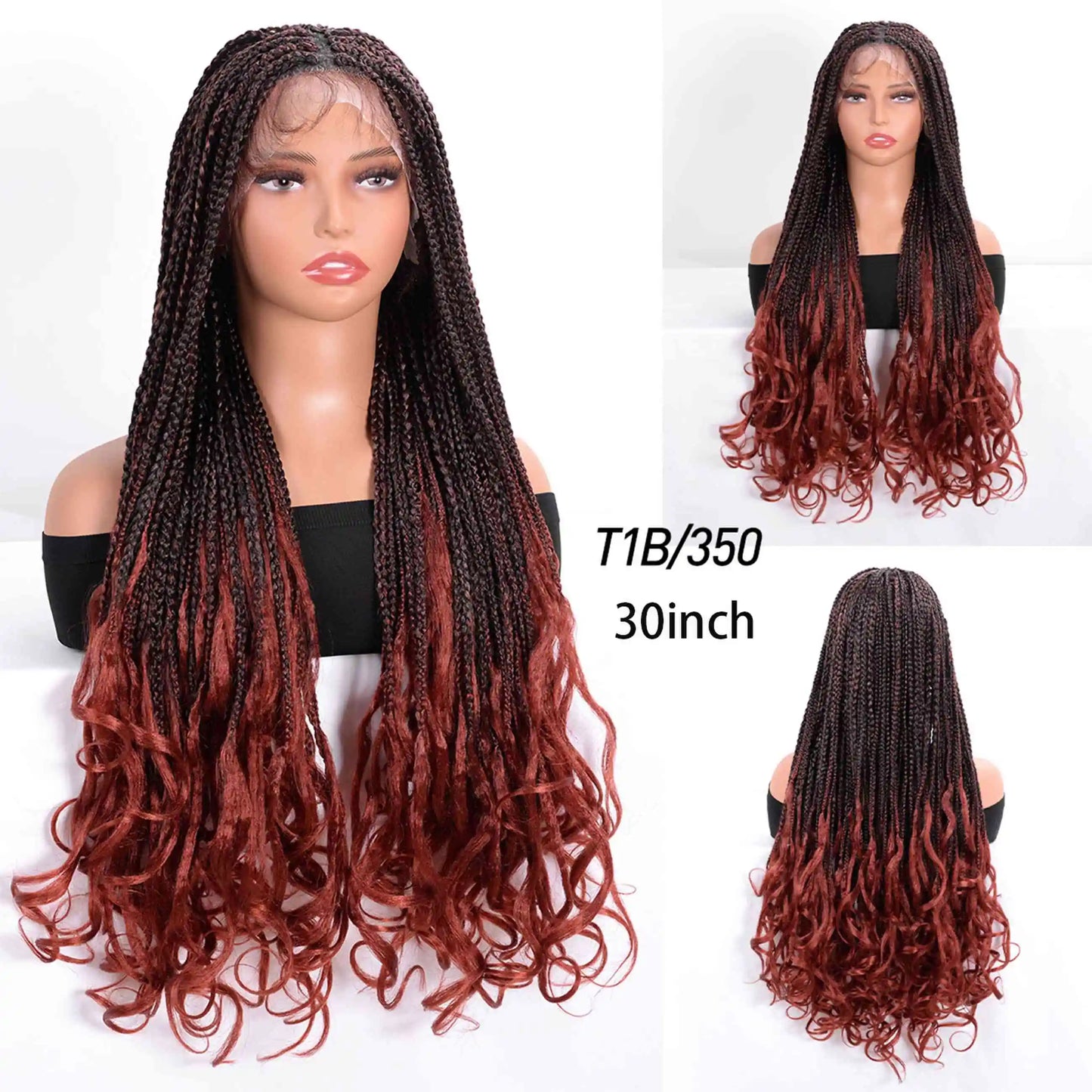 Bohemian Box Braids Full Lace Wig | Knotless | Twist Braids | Synthetic Lace Front