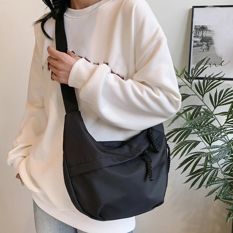 Fashion Mini Nylon Crossbody Tote | Lightweight Street Style Bag Luxegan