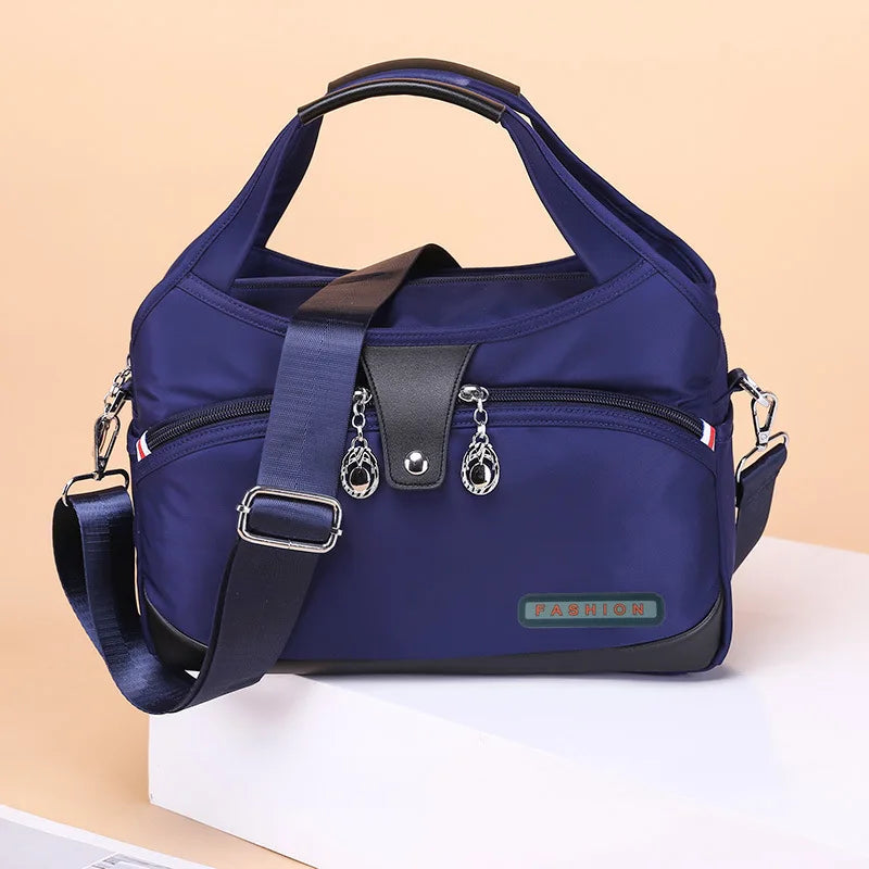 Casual Oxford Shoulder Bag | Female Multi-Function Crossbody Bag & Large Capacity Messenger Handbag Luxegan